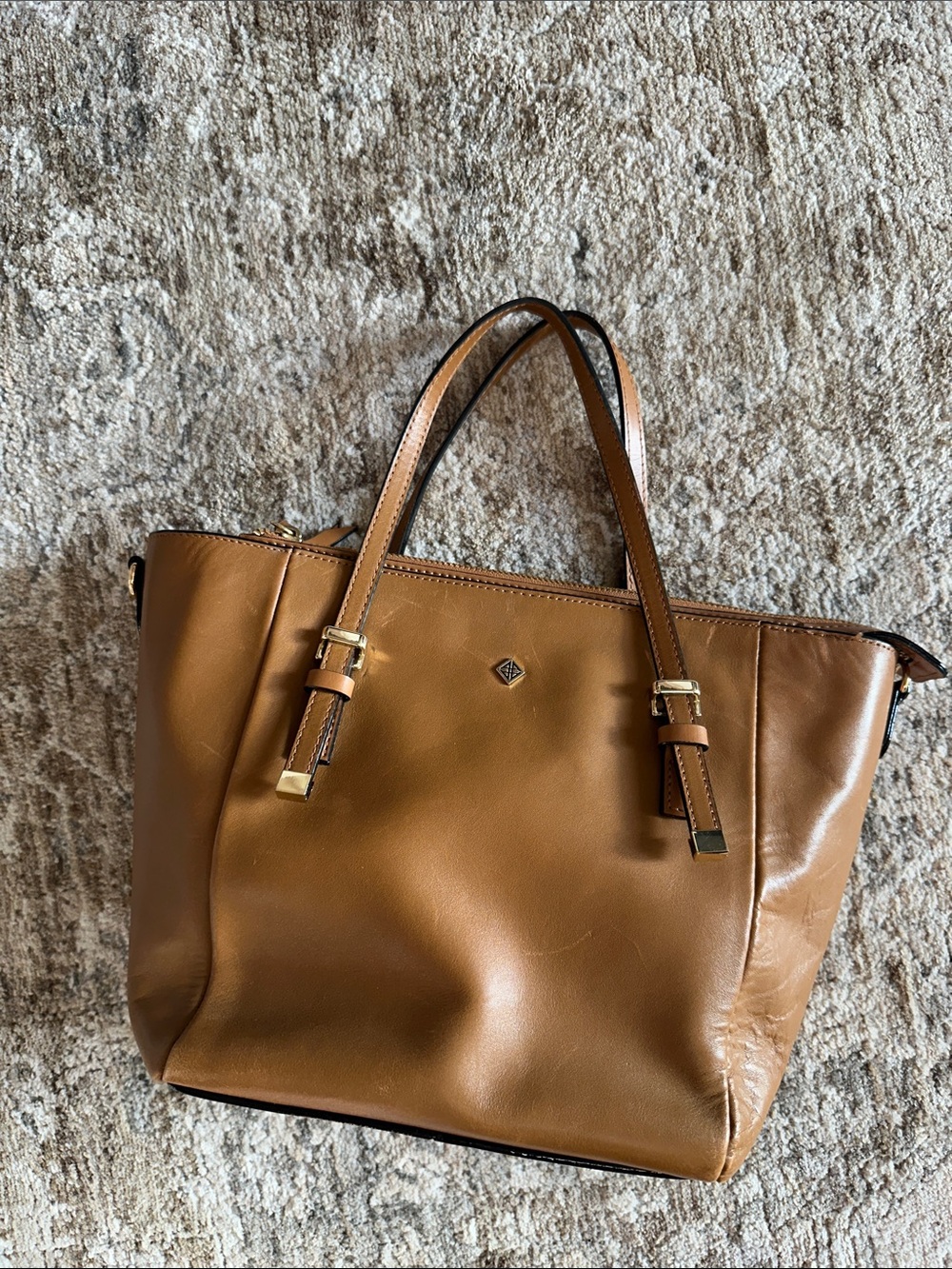 Antonio Melani Women's Tan Leather Tote Bag